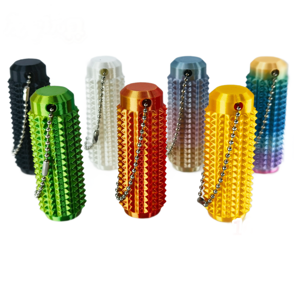 Rotating Textured Finger Fidget Keychain