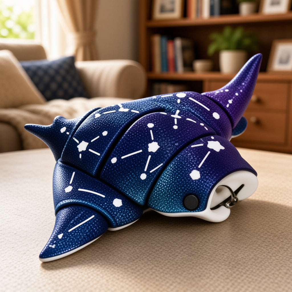 Galaxy Manta Ray & Whale Shark Figure