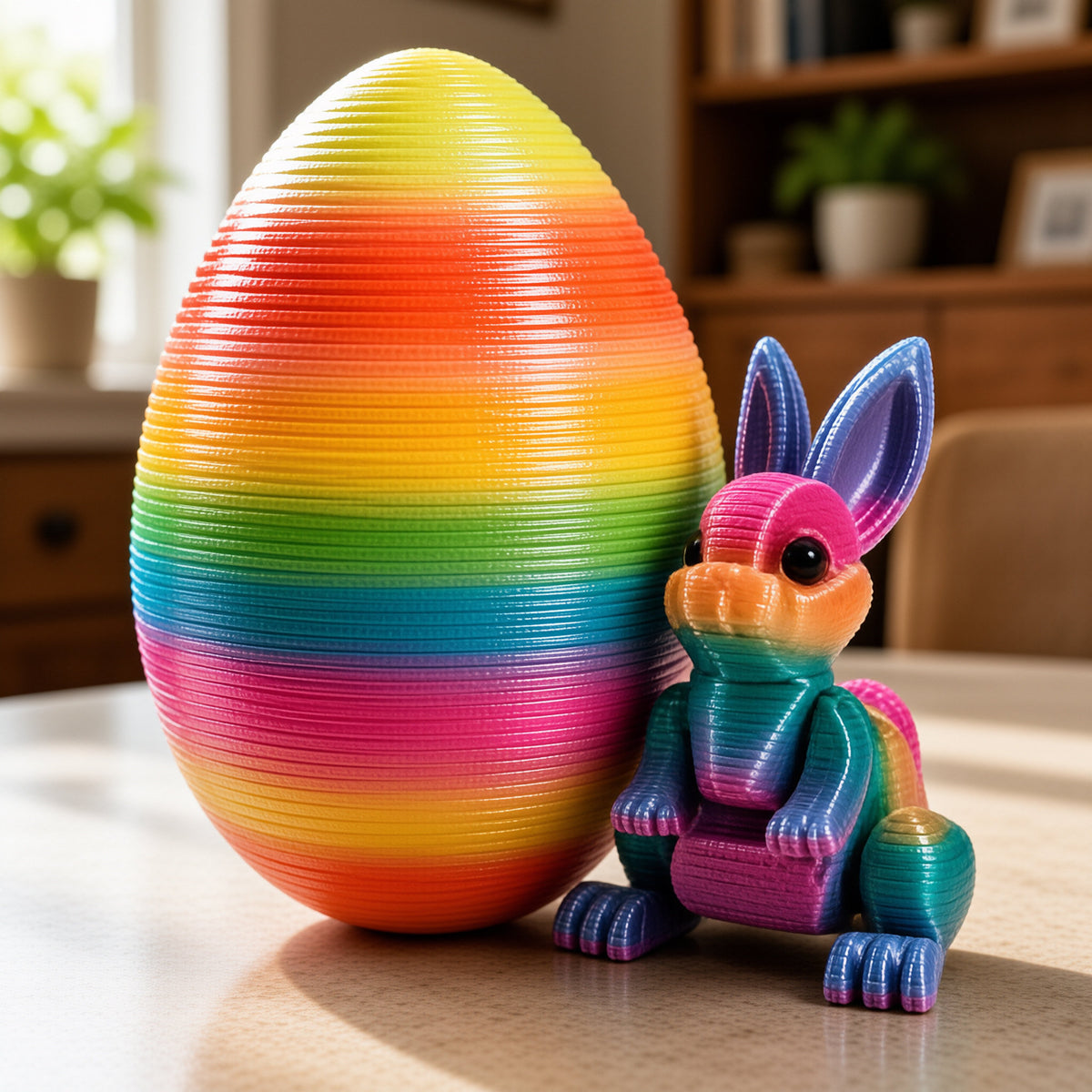 3D Printed Bunny Egg Set