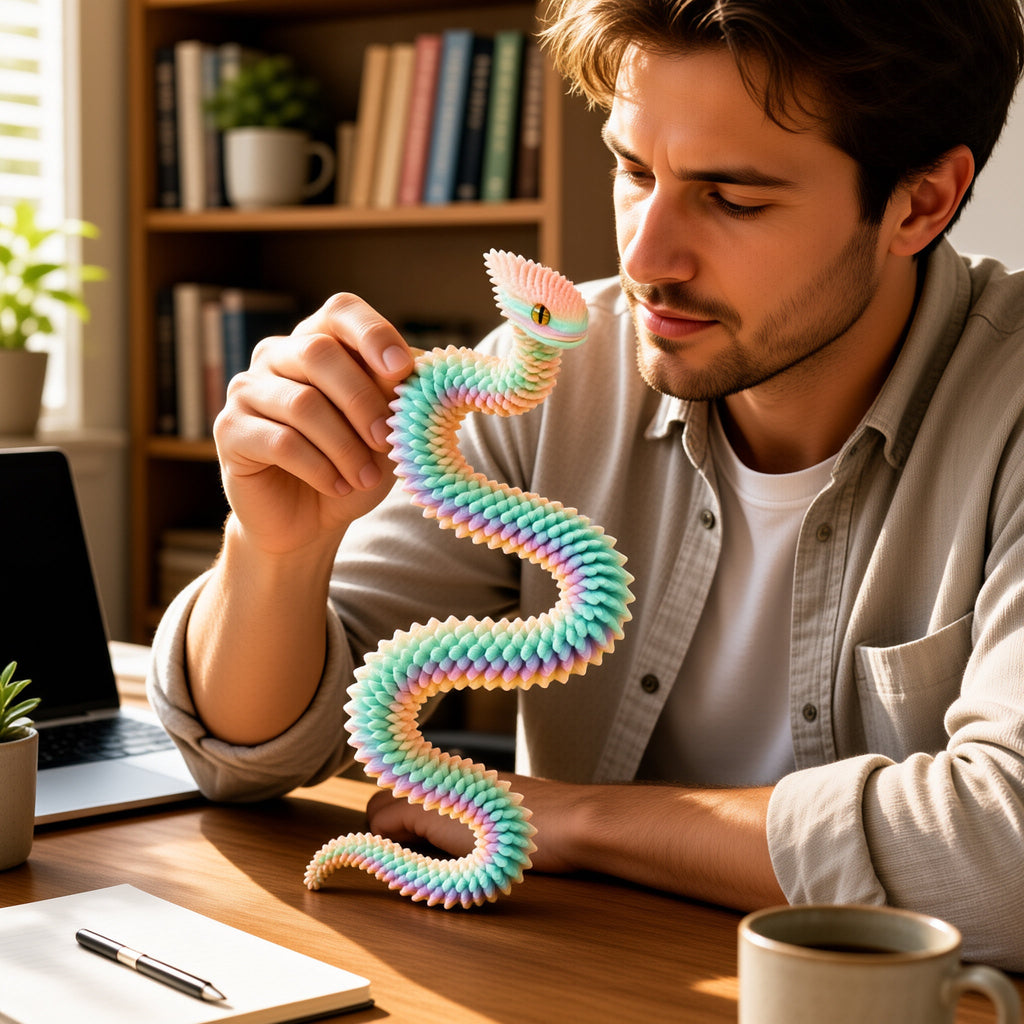 Articulated Viper Snake Figure