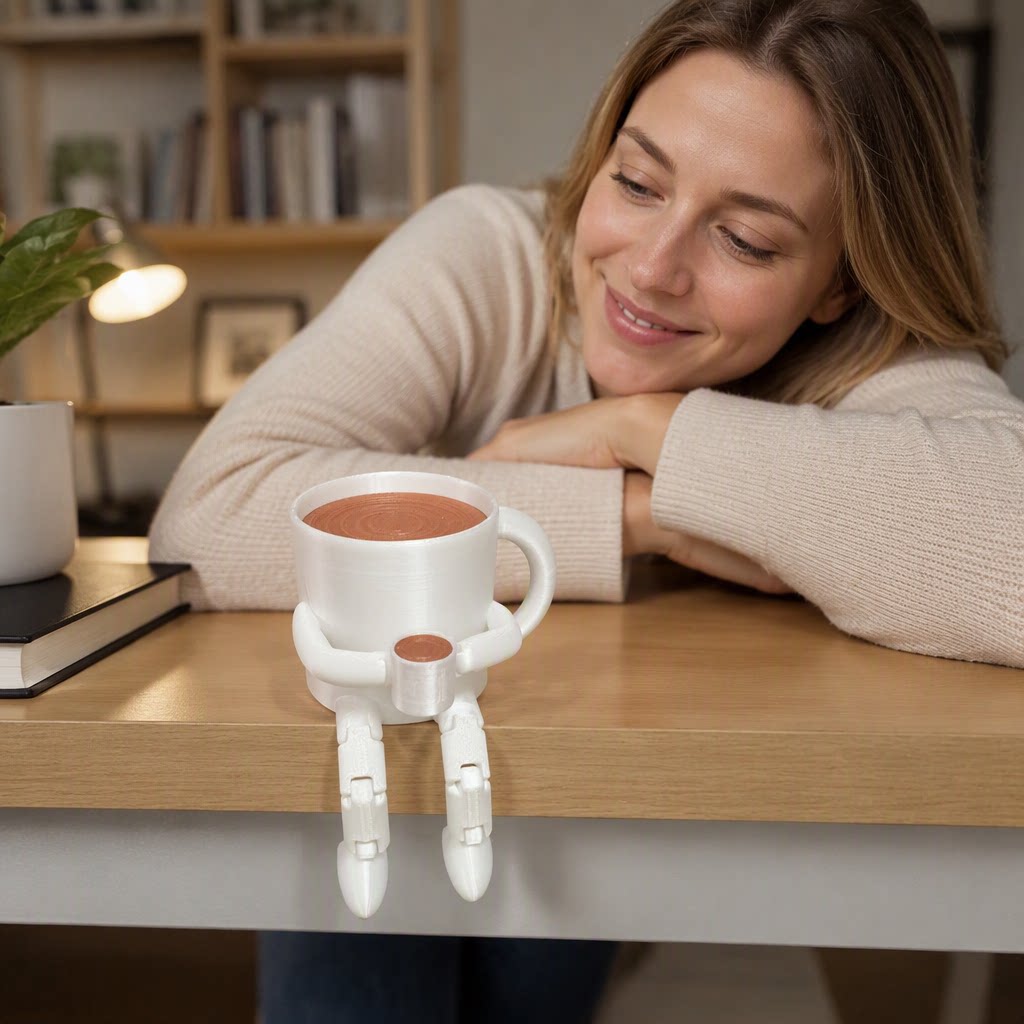 Coffee Buddy Articulated Desk Figure