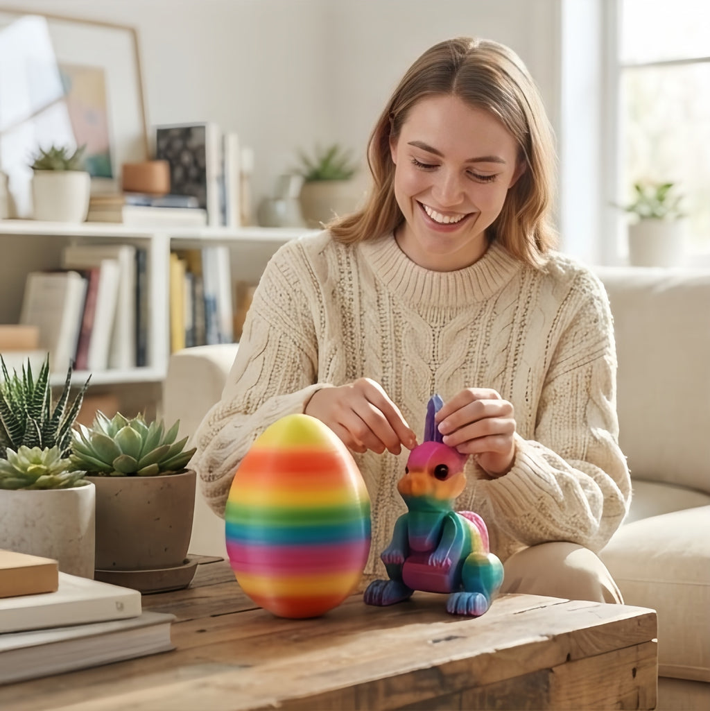 3D Printed Bunny Egg Set