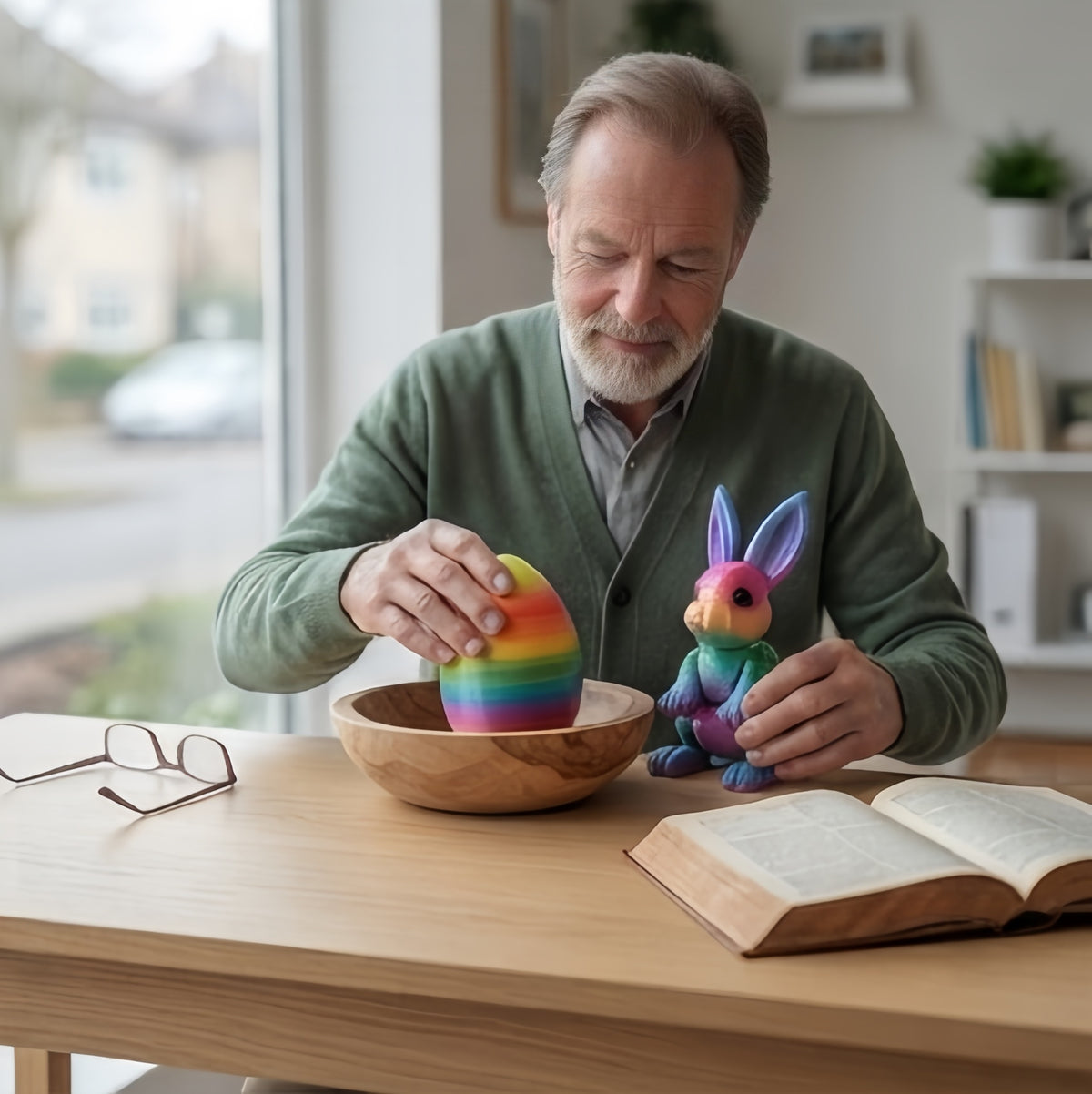3D Printed Bunny Egg Set